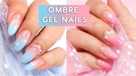 Easy Ombre Gel Nail Art 💅🏻 Youtube