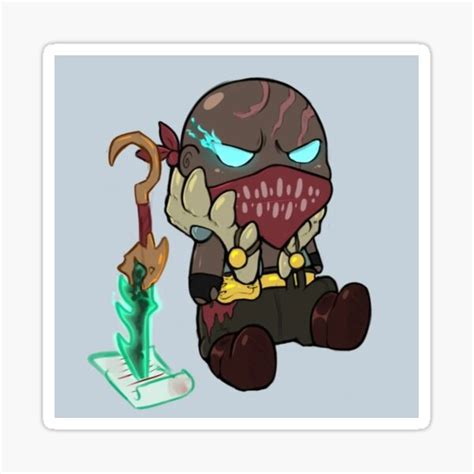 Pyke Chibi Sticker For Sale By Nugettos Redbubble