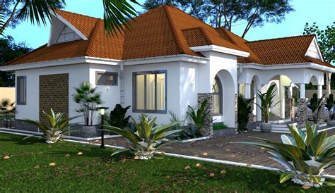 A Modern 4 Bedroom Bungalow House Plan Id 1805 Skywad Plans