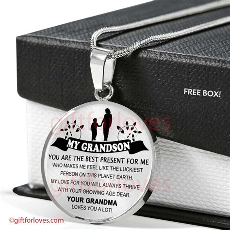 Take a look below to see some of our favorites, like a luxurious pair of slippers for him. Grandson Necklace Grandson Gifts From Grandpa Grandma Idea ...