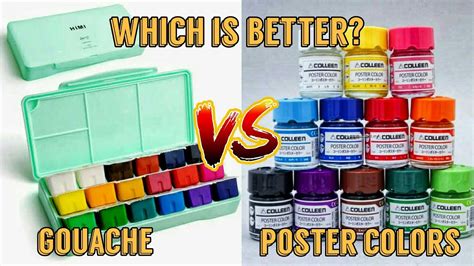 Gouache Vs Poster Colors Which Is Better Youtube