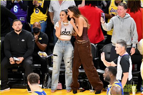 Kim Kardashian Wears I Love Nerds Shirt To Game 4 Of Lakers Vs