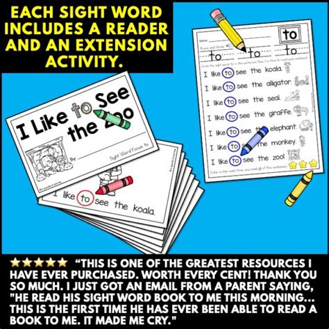 Sight Word Readers And Reading Fluency Activities A Spoonful Of Learning