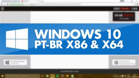 Baixar Iso Do Windows 10 Pro Pt Br 32 Ou 64 Bits Youtube