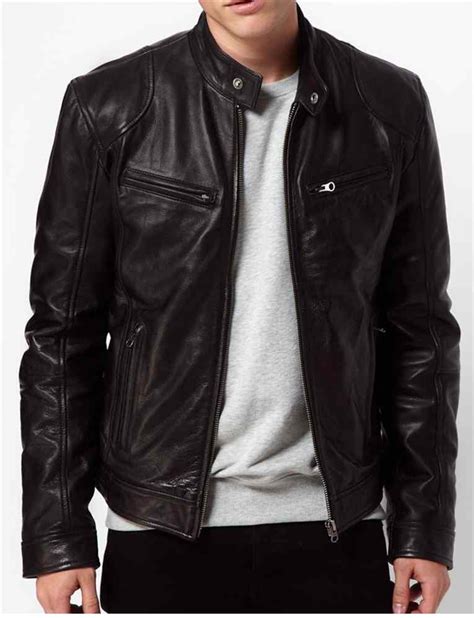 Men Black Leather Jacket Real Leather Biker Jacket On Storenvy