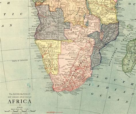 The map above shows how the african continent was divided in 1914 just before the outbreak of you can learn more about africa in world war 1 and the scramble for africa from the following books 1914 Antique Large Africa Map Rare Size Map of the Continent of Africa 7460 in 2020 | Africa map