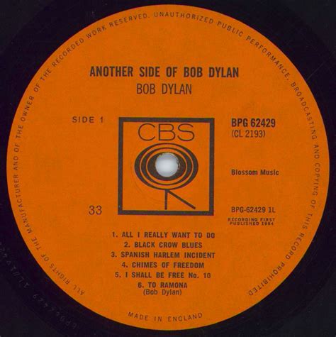 Bob Dylan Another Side Of Bob Dylan 1st Philips Uk Vinyl Lp