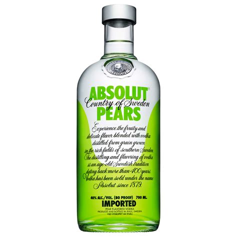 Absolut Pears Vodka 700ml Merchants Liquor Queenstown Online