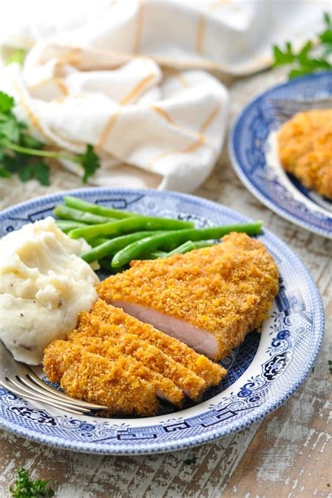 Pork chops can be prepared on the stovetop, baked in the oven, or grilled outside. Oven Fried Breaded Pork Chops - The Seasoned Mom
