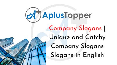 Company Slogans Unique And Catchy Company Slogans In English Cbse