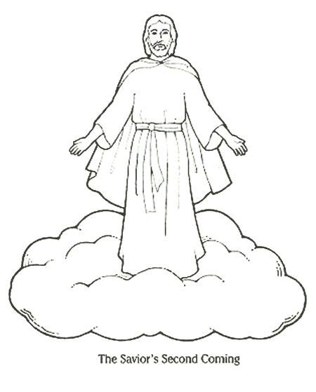 Jesus Second Coming Coloring Page And Coloring Book