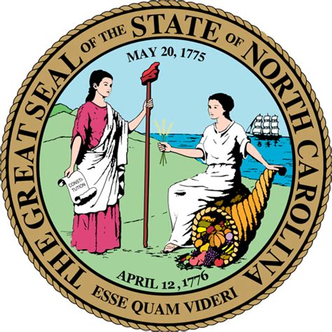 North Carolina State Information Symbols Capital Constitution