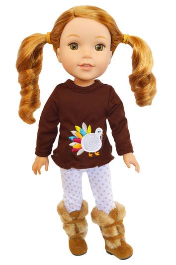 My Brittanys Kite Flying Outfit Fits Wellie Wisher Dolls