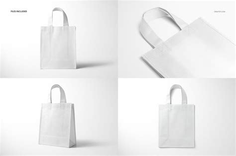 Download Non-Woven Tote Bag Mockup Set