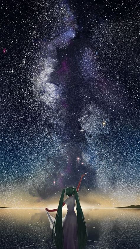 Starry Sky Vocaloid Anime Iphone Wallpapers Mobile9
