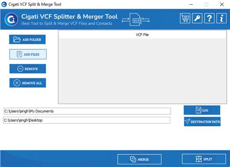 Vcard Splitter And Merger Split And Merge Vcf Files And Contacts