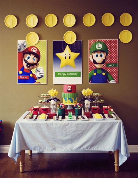 Table1web Super Mario Bros Party Ideas Festa De Aniversário Mario