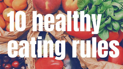 Blog Ten Healthy Eating Guidelines