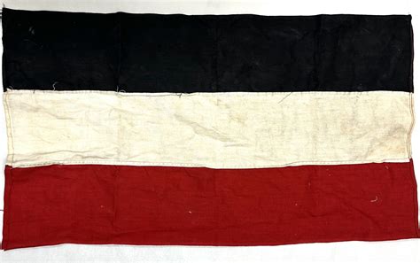Ww1 German Tri Color Personal Flag Enemy Militaria