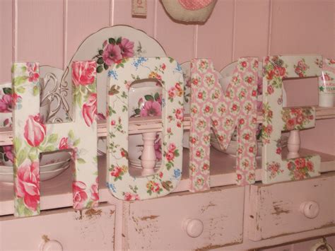 Shabby Chic Large 8 Wooden Home Letters Handcrafted Made Using Cath