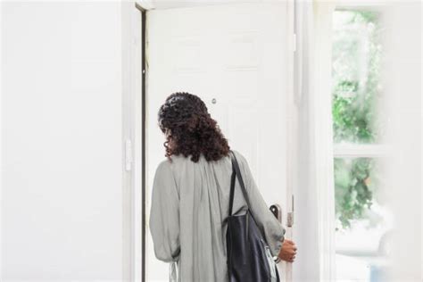 Woman Leaving House Stock Photos Pictures And Royalty Free Images Istock
