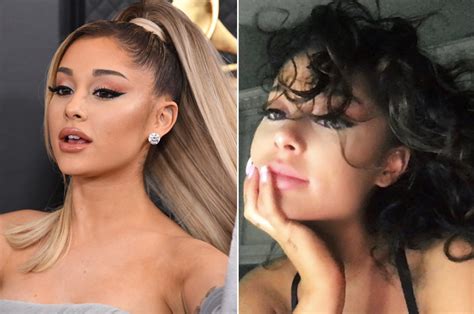 Ariana Grande shares rare look at her natural curly hair