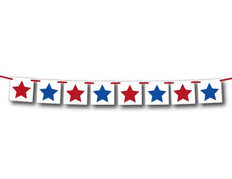 Show Your Patriotic Pride With This Red White And Blue Stars Banner
