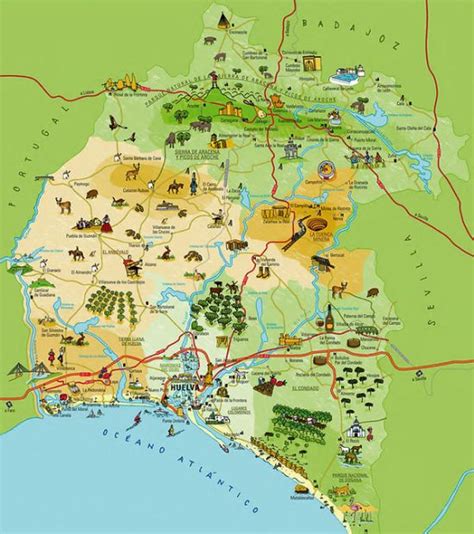 Mapas Y Municipios Provincia De Huelva Mapas España Descargar E Imprimir