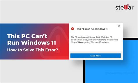 Fix This Pc Cant Run Windows 11 Error Diy