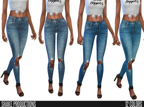 Скачать мод Рваные джинсы 73 1 бесплатно для Симс 4 на Sims4odezhda