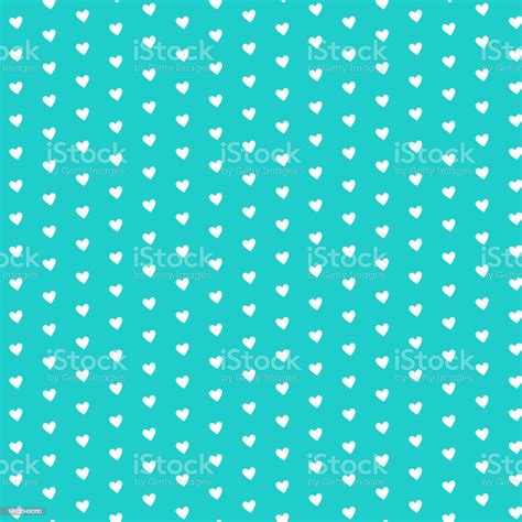 Robin Egg Blue Heart Shape Pattern Background Stock Illustration