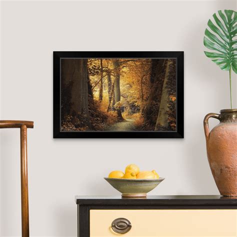 Path To The Light Black Framed Wall Art Print Tree Home Decor Ebay