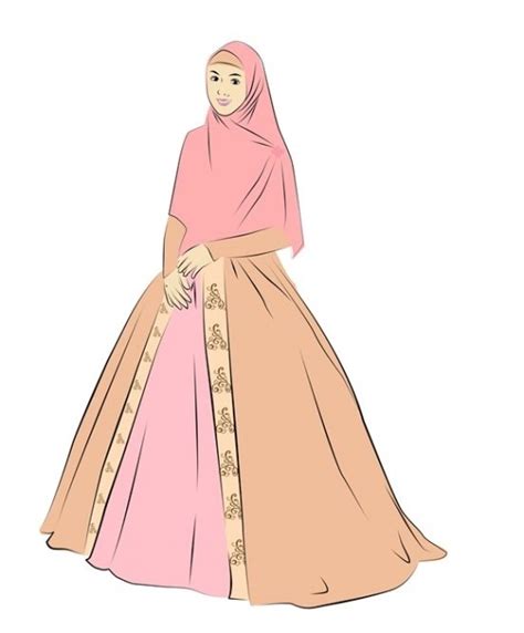 Gambar Kartun Hijab Syari Hijabfest