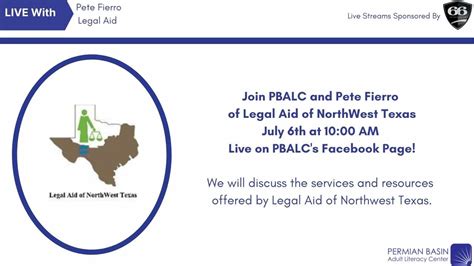 Legal Literacy Live Stream With Pete Fierro Pbalc Events