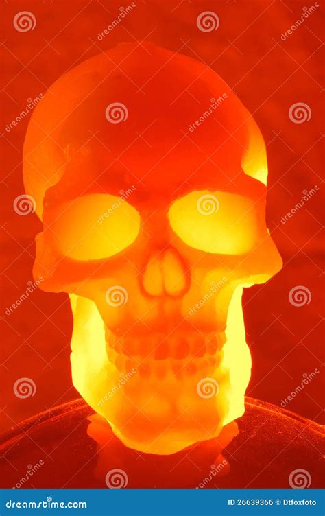 Glowing Skull Stock Photo Image Of Macab Halloween 26639366