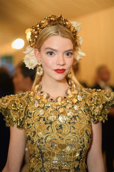 It is such an honor. ANYA TAYLOR-JOY at MET Gala 2018 in New York 05/07/2018 ...