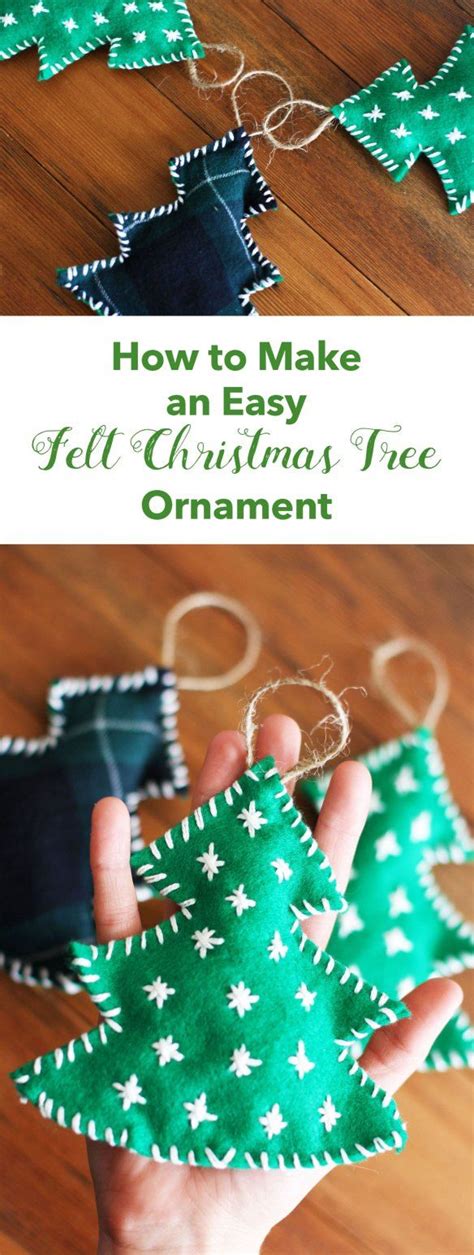 How To Make An Easy Felt Christmas Tree Ornament
