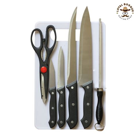 Pisau Dapur / Talenan Full Set / Kitchen Knife / Set Pisau Dapur Murah