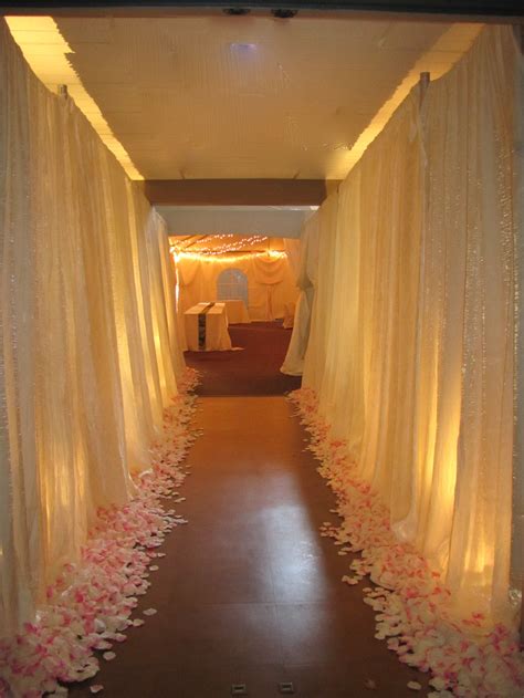 Fabric Draping Wedding Entrance Decor Wedding Tunnels Wedding Entrance