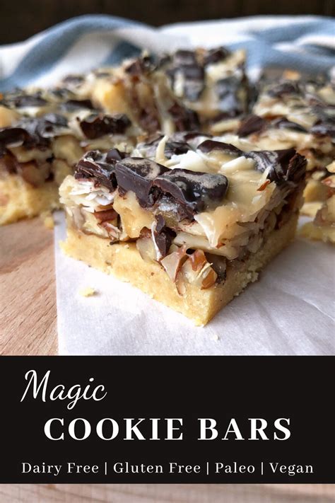Photography, styling, and recipe development by rachel conners. Paleo Magic Cookie Bars (Gluten Free, Vegan) - Bake It ...
