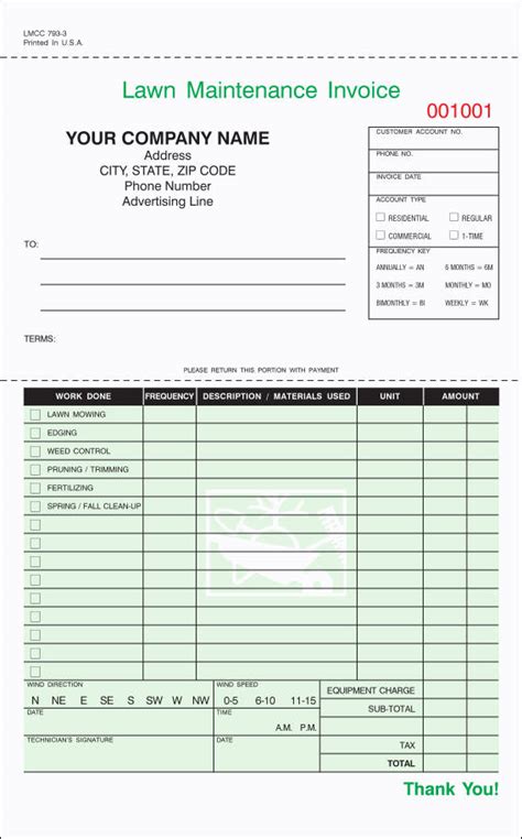 Free 9 Lawn Care Invoice Samples And Templates In Pdf