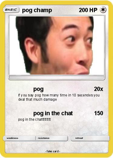 Pokémon Pog Champ 9 9 Pog My Pokemon Card