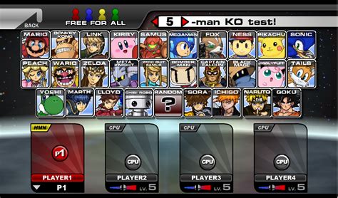 Super Smash Flash 2 Character Select Screen By Marratokensuto On Deviantart