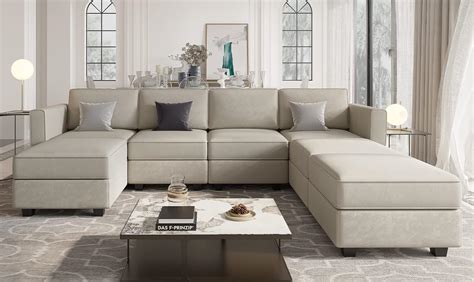 Belffin Modular Sectional Sofa U Shaped Sectional Couch