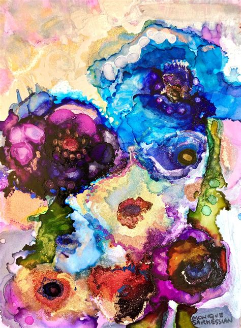 Expressionist Floral Painting By Monique Sarkessian From My Heaven