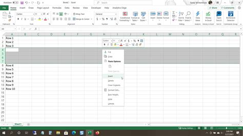 How To Insert Multiple Rows In Excel