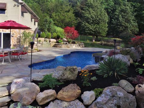 Completed Project Natural Stone Patio Rock Retaining Walls