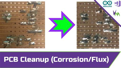 Clean Up Circuit Boards To Remove Corrosion And Flux Youtube