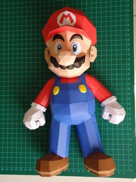 Super Mario Model Paper Crafts Mario Crafts Paper Toys Template