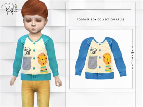 Toddler Boy Collection Rpl28 Sweater By Robertaplobo At Tsr Sims 4